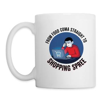 Black Friday Shopping Spree - Mug - white - Left