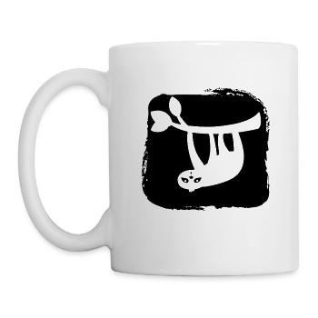 Paresseux Chillen Relaxation Détendez-vous Pause Tendance - Mug blanc - blanc - Gauche