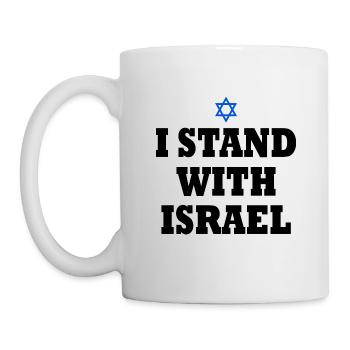 I stand with israel - Mug - white - Left