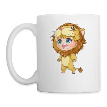 MOSBIES lion horoscope star sign lion gift - Mug - white - Left