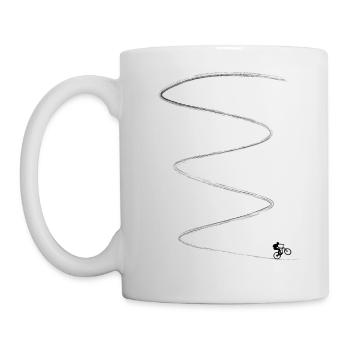 Mountain biker biker bike mountain bike cycling - Mug - white - Left