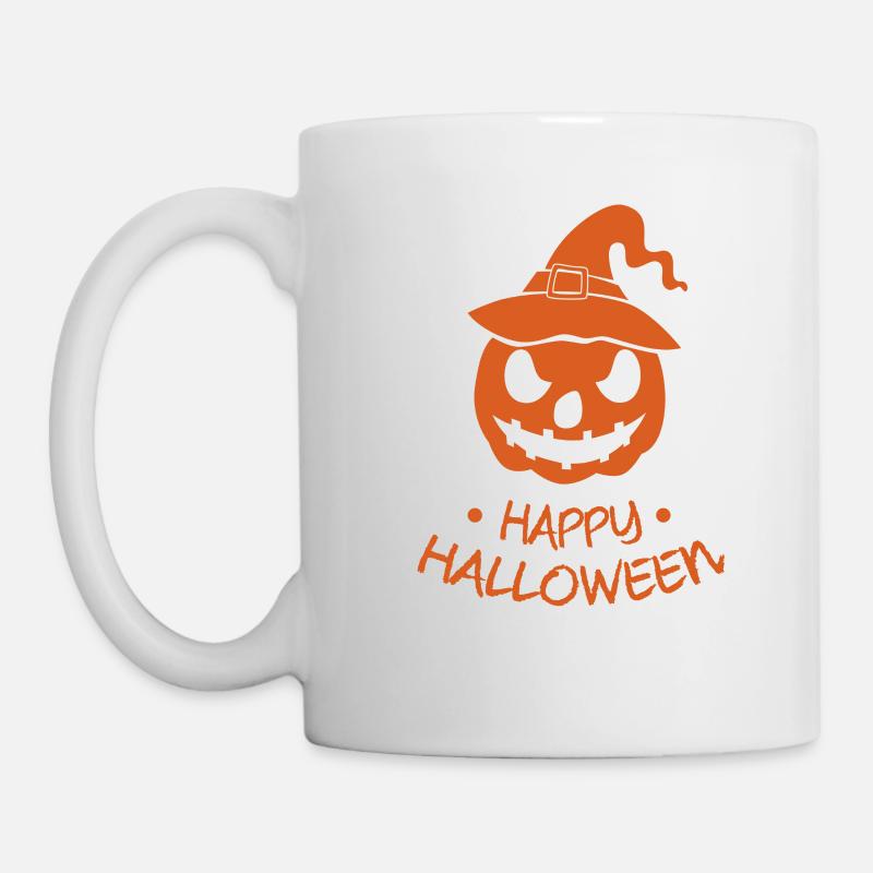 Citrouille joyeux halloween - Mug blanc - blanc