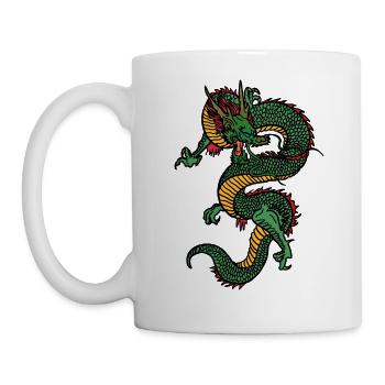 Drache - bestes mythisches Tier - Tasse - Weiß - Links