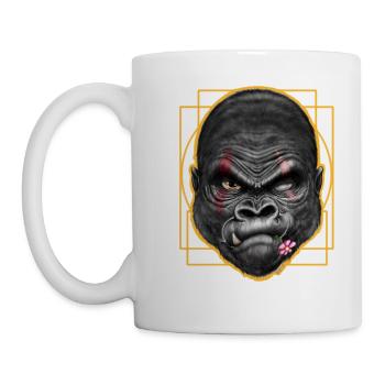 Let's protect the gorillas - Mug - white - Left
