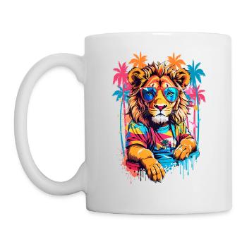 Cool Lion - Mug - white - Left