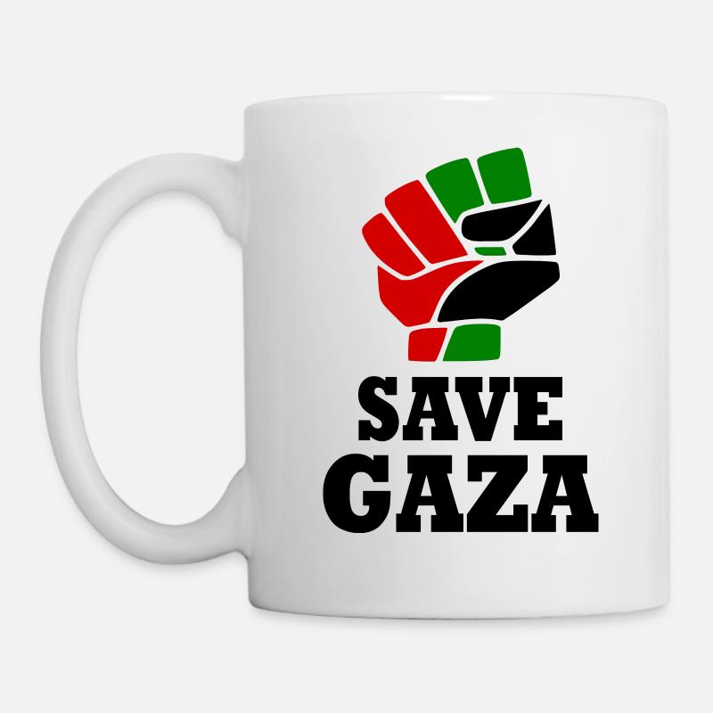 Save gaza - Mug blanc - blanc
