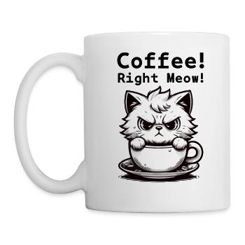 Coffee Right Meow! - Mug - white - Left