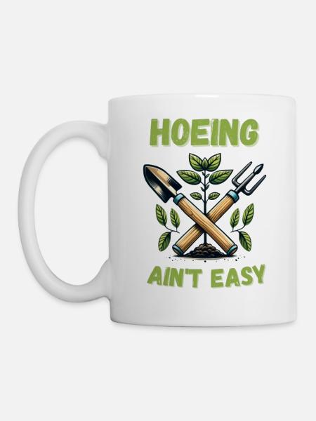 Lustiger Spruch Gartenarbeit zweideutig Garten - Tasse - Weiß