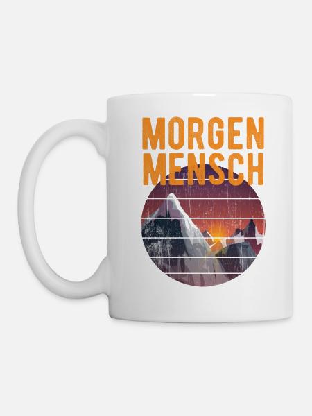Frühaufsteher Morgenmensch - Tasse - Weiß