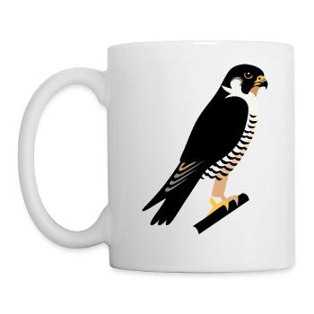 Wanderfalke - Tasse - Weiß - Links