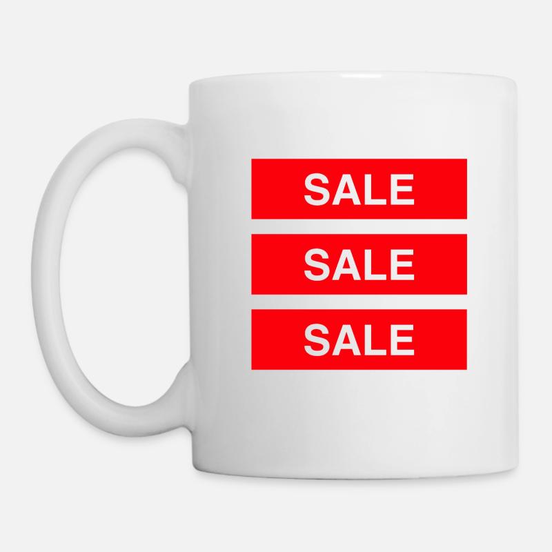 Vente Vente Vente - Coloré - Mug blanc - blanc