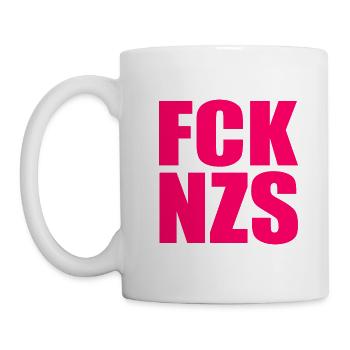 FCK NZS - Tasse - Weiß - Links