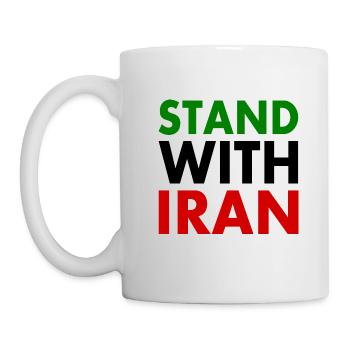 Stand with iran - Mug - white - Left