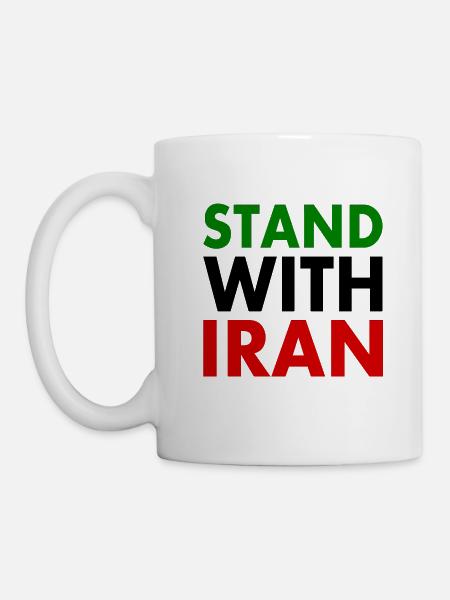 Stand with iran - Tasse - Weiß