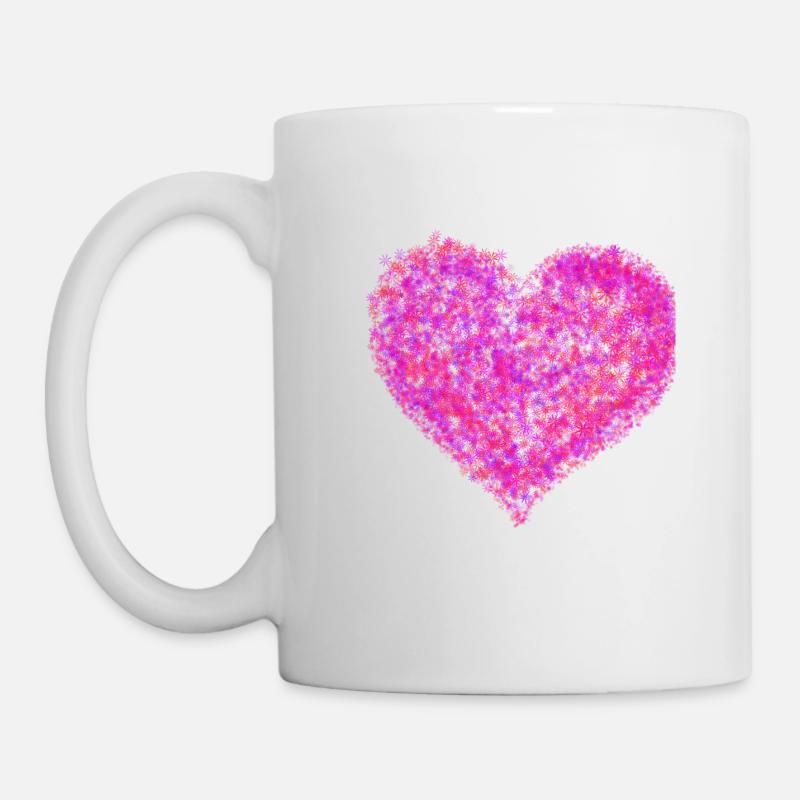 « Heart Beat Tee » ❤️ - Mug blanc - blanc