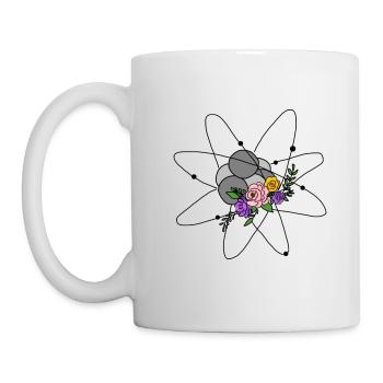 Floral Atom - Neurology Design-I Love Neurology - Mug - white - Left