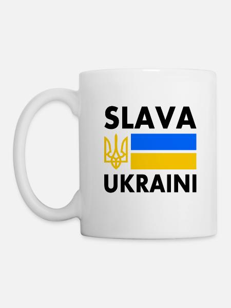 Slava ukraini - Tasse - Weiß