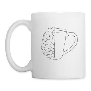 Half coffe, haf neurologist - Tasse - Weiß - Links