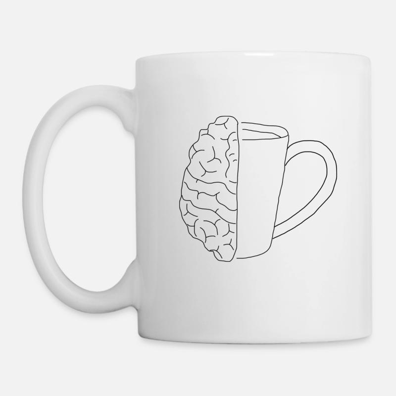 Half coffe, haf neurologist - Mug - white