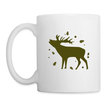Deer - Forest, Nature, Animal Welfare - Mug - white - Left