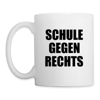 Schule gegen rechts - Tasse - Weiß - Links