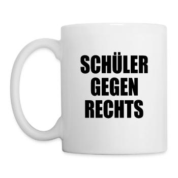 Schüler gegen rechts - Tasse - Weiß - Links