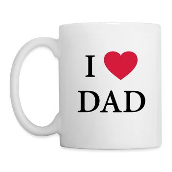 J'ai le coeur papa - amour - Mug blanc - blanc - Gauche