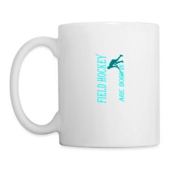 Feldhockey-Legenden werden im März geboren - Tasse - Weiß - Links