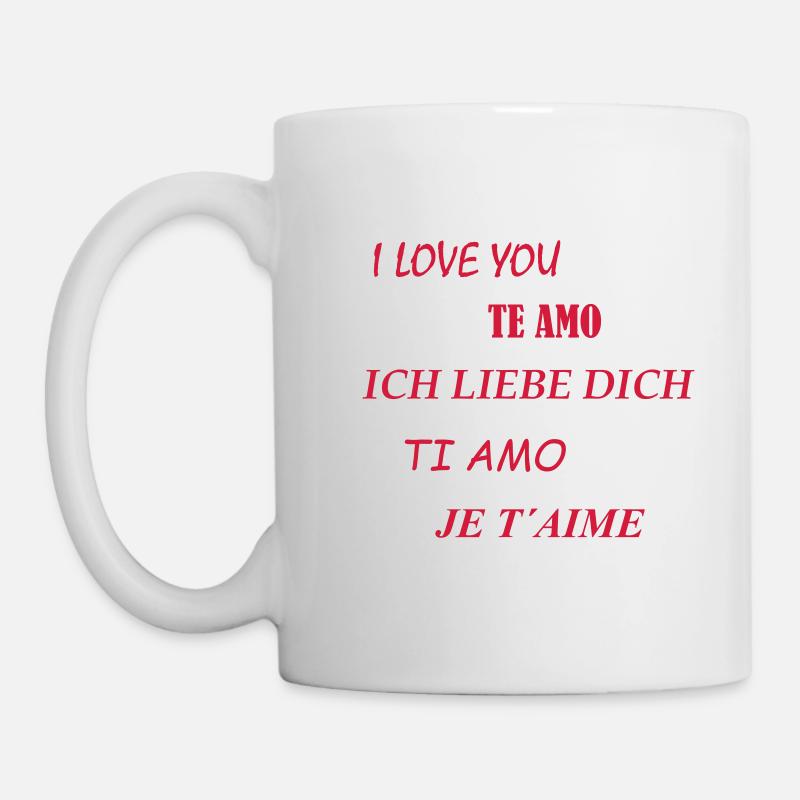 Ich liebe dich - das Geschenk zum Valentinstag - Tasse - Weiß
