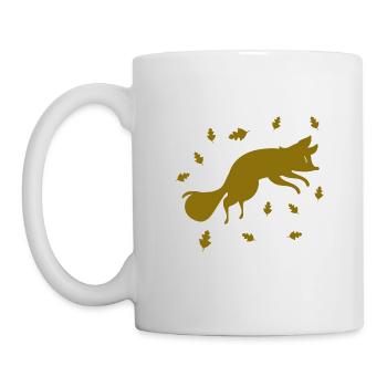 Renard - Animal, Zoo, Amoureux des animaux, Conservation de la nature - Mug blanc - blanc - Gauche