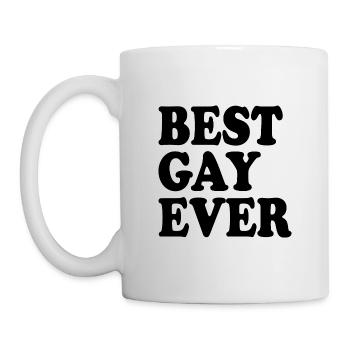 Best gay ever - Tasse - Weiß - Links