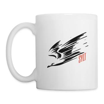 T-shirt de vacances Sylt Dive Low Flyer Seagull - Mug blanc - blanc - Gauche