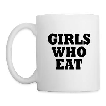 Girls who eat - Mug blanc - blanc - Gauche