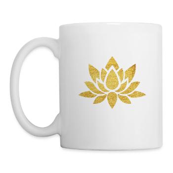 Lotusblume - Tasse - Weiß - Links