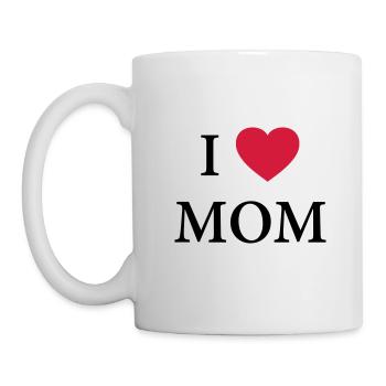 J'AIME PAPA - COEUR - Mug blanc - blanc - Gauche