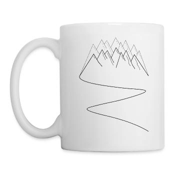 Montagnes Montagnes Sports de montagne Course de montagne - Mug blanc - blanc - Gauche