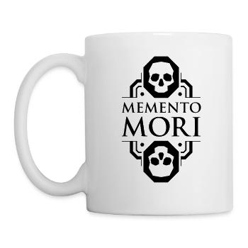 Stoische Philosophie Tasse - Memento Mori - Tasse - Weiß - Links