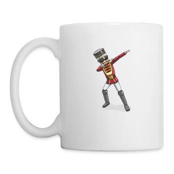 Dabbing Nutcracker Christmas Soldier Dab Dance - Mug blanc - blanc - Gauche