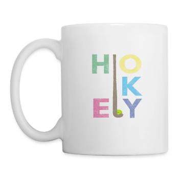 Jolies filles Hockey sur gazon Design LOAD Field - Mug blanc - blanc - Gauche