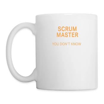 Drôle Scrum Master Résoudre la conception de problèmes - Mug blanc - blanc - Gauche