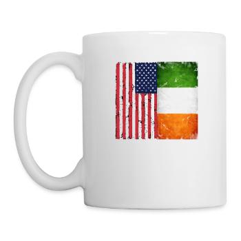 Retro American Irish gift design - Mug - white - Left