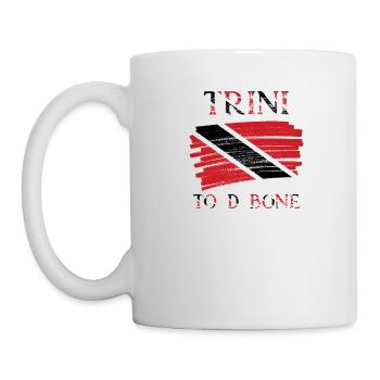 Trini To D Bone | Drapeau trinidad et tobago - Mug blanc - blanc - Gauche