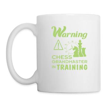 Lustiges Schach Großmeister in der Ausbildung Geschenk für - Tasse - Weiß - Links