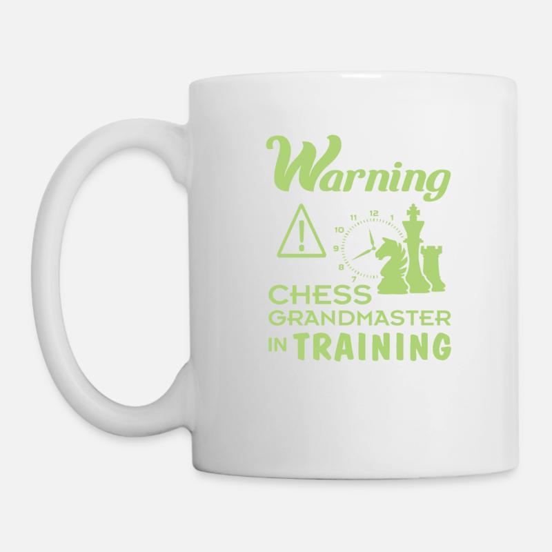 Funny Chess Grand Master in Training Gift for - Mug - white