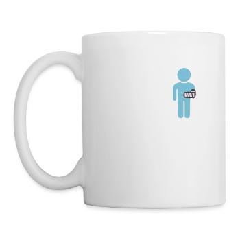 Drôle de bras cassé bien joué conception de cadeau de gravité - Mug blanc - blanc - Gauche