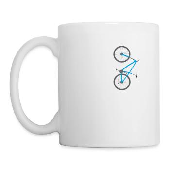 Cool Mountain Bike shred it gift - Mug - white - Left