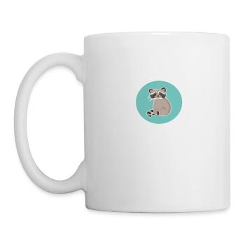 Cute Speaks Fluent Racoon gift - Mug - white - Left