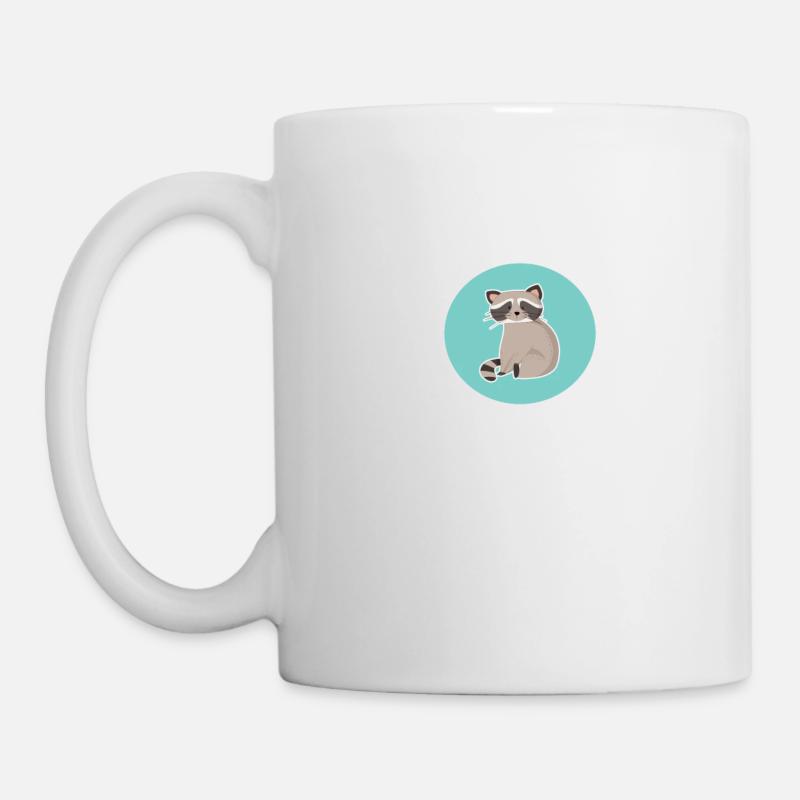 Niedlich spricht fließendes Waschbärgeschenk - Tasse - Weiß