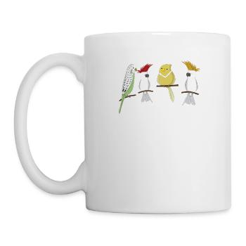 Top Fun Best Bird Mom Ever Gift Design - Mug blanc - blanc - Gauche