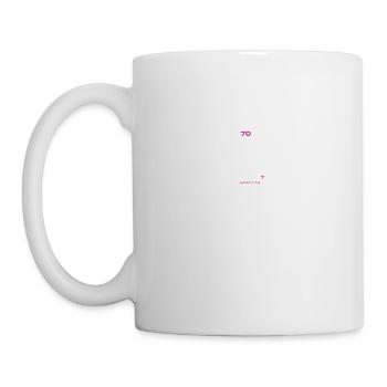 Top Funny Oldometer 70th Birthday Gift Design - Mug - white - Left